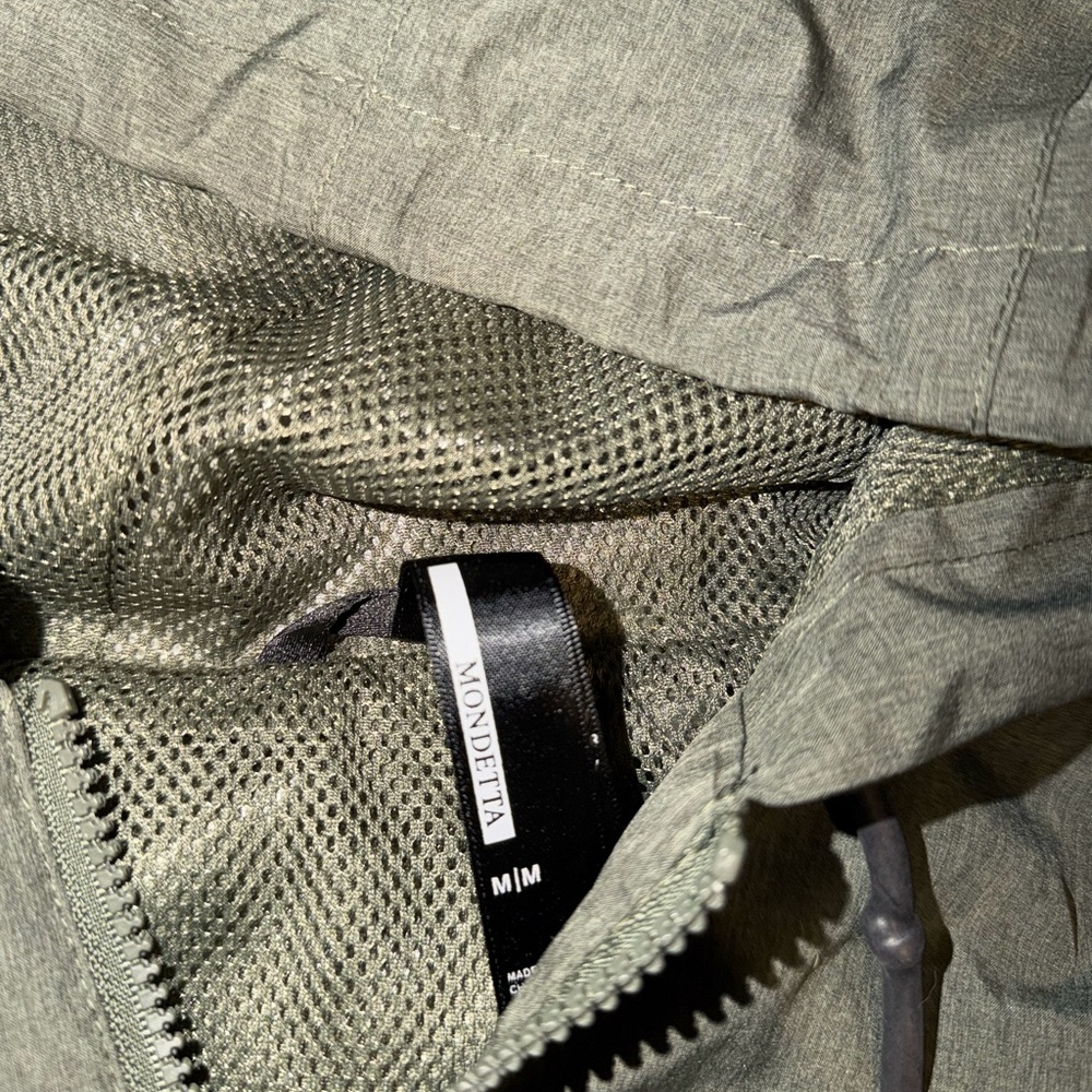 Mondetta Sage Green Hooded Jacket Rain Coat - Picture 3 of 3